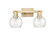Arcadia Two Light Bath Vanity in Champagne Bronze (405|716-2W-CB-G124-6)