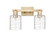 Arcadia Two Light Bath Vanity in Champagne Bronze (405|716-2W-CB-G1113)