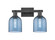 Arcadia Two Light Bath Vanity in Matte Black (405|716-2W-BK-G558-6BL)