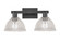 Arcadia Two Light Bath Vanity in Matte Black (405|716-2W-BK-G422)