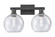 Arcadia Two Light Bath Vanity in Matte Black (405|716-2W-BK-G124-8)