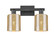 Arcadia Two Light Bath Vanity in Matte Black (405|716-2W-BK-G116)