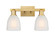 Arcadia Two Light Bath Vanity in Brushed Brass (405|716-2W-BB-G441)