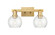 Arcadia Two Light Bath Vanity in Brushed Brass (405|716-2W-BB-G124-6)