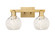 Arcadia Two Light Bath Vanity in Brushed Brass (405|716-2W-BB-G121-6)