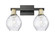 Arcadia Two Light Bath Vanity in Black Antique Brass (405|716-2W-BAB-G362)