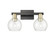 Arcadia Two Light Bath Vanity in Black Antique Brass (405|716-2W-BAB-G122-6)