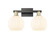 Arcadia Two Light Bath Vanity in Black Antique Brass (405|716-2W-BAB-G1217-8WV)