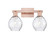 Arcadia Two Light Bath Vanity in Antique Copper (405|716-2W-AC-G362)