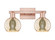 Arcadia Two Light Bath Vanity in Antique Copper (405|716-2W-AC-G128-6)