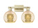 Arcadia Two Light Bath Vanity in Antique Brass (405|716-2W-AB-G128-8)