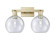 Arcadia Two Light Bath Vanity in Antique Brass (405|716-2W-AB-G124-8)