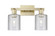 Arcadia Two Light Bath Vanity in Antique Brass (405|716-2W-AB-G112)