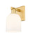 Arcadia One Light Wall Sconce in Satin Gold (405|716-1W-SG-G558-6GWH)
