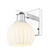 Arcadia One Light Wall Sconce in Polished Chrome (405|716-1W-PC-G1217-6WV)