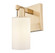 Arcadia One Light Wall Sconce in Champagne Bronze (405|716-1W-CB-G801)
