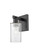 Arcadia One Light Wall Sconce in Matte Black (405|716-1W-BK-G802)