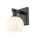 Arcadia One Light Wall Sconce in Matte Black (405|716-1W-BK-G1217-6WV)