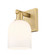 Arcadia One Light Wall Sconce in Brushed Brass (405|716-1W-BB-G558-6GWH)
