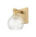 Arcadia One Light Wall Sconce in Brushed Brass (405|716-1W-BB-G124-6)