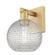 Arcadia One Light Wall Sconce in Brushed Brass (405|716-1W-BB-G122C-8CL)