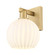 Arcadia One Light Wall Sconce in Brushed Brass (405|716-1W-BB-G1217-8WV)