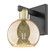 Arcadia One Light Wall Sconce in Black Antique Brass (405|716-1W-BAB-G128-6)
