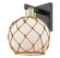 Arcadia One Light Wall Sconce in Black Antique Brass (405|716-1W-BAB-G121-8RB)