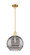 Arcadia One Light Mini Pendant in Satin Gold (405|716-1S-SG-G556-12SM)