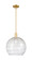 Arcadia One Light Mini Pendant in Satin Gold (405|716-1S-SG-G1213-14CL)