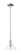 Arcadia One Light Mini Pendant in Polished Nickel (405|716-1S-PN-G132)