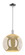 Arcadia One Light Mini Pendant in Polished Chrome (405|716-1S-PC-G128-14)