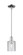 Arcadia One Light Mini Pendant in Polished Chrome (405|716-1S-PC-G112)