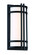 Skyscraper LED Outdoor Wall Sconce in Black (281|WS-W68627-BK)