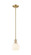 Arcadia One Light Mini Pendant in Champagne Bronze (405|716-1S-CB-G1217-6WV)