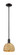 Arcadia One Light Mini Pendant in Matte Black (405|716-1S-BK-RBD-8-NAT)