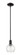 Arcadia One Light Mini Pendant in Matte Black (405|716-1S-BK-G124-6)