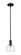Arcadia One Light Mini Pendant in Matte Black (405|716-1S-BK-G122-6)
