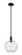 Arcadia One Light Mini Pendant in Matte Black (405|716-1S-BK-G122-10RW)