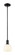 Arcadia One Light Mini Pendant in Matte Black (405|716-1S-BK-G1217-6WV)