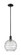 Arcadia One Light Mini Pendant in Matte Black (405|716-1S-BK-G1213-10CL)