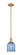 Arcadia One Light Mini Pendant in Brushed Brass (405|716-1S-BB-G558-6BL)