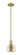 Arcadia One Light Mini Pendant in Brushed Brass (405|716-1S-BB-G128-6)