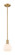 Arcadia One Light Mini Pendant in Brushed Brass (405|716-1S-BB-G121-6)