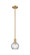 Arcadia One Light Mini Pendant in Brushed Brass (405|716-1S-BB-G1215-6)