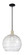 Arcadia One Light Mini Pendant in Black Antique Brass (405|716-1S-BAB-G1213-14CL)