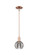 Arcadia One Light Mini Pendant in Antique Copper (405|716-1S-AC-G556-6SM)