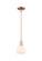 Arcadia One Light Mini Pendant in Antique Copper (405|716-1S-AC-G121-6)