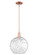 Arcadia One Light Mini Pendant in Antique Copper (405|716-1S-AC-G1215-12)