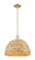 Arcadia One Light Mini Pendant in Antique Brass (405|716-1S-AB-RBD-16-NAT)